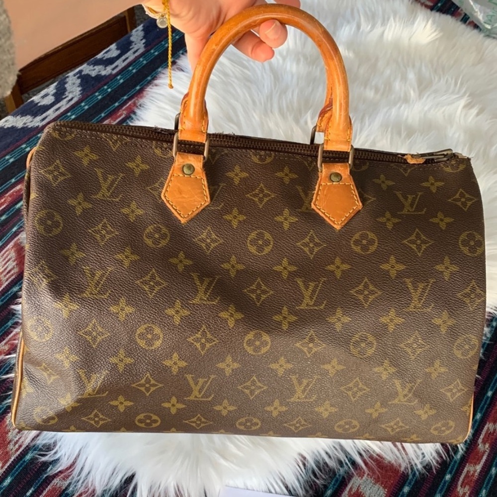 Authentic Louis Vuitton Monogram Speedy 30 Vintage Bag